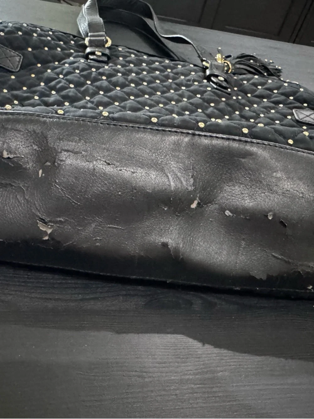 Vintage Juicy Couture Quilted Tote w/ Strap - Picture 5 of 11